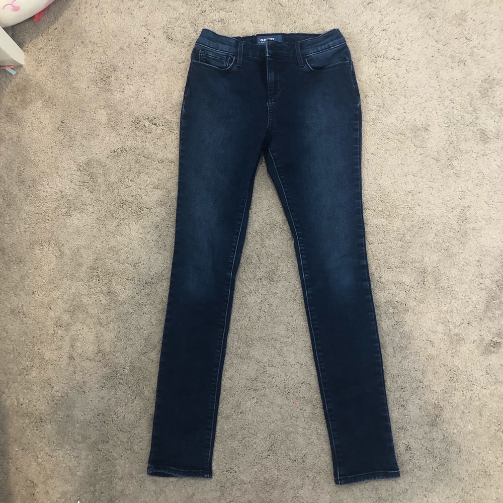 Old Navy Girls Dark Wash Super Skinny Jeans